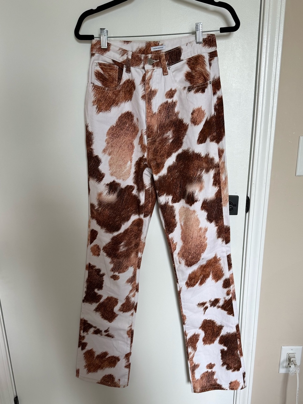 We Wore What Cow Print Jeans - Picture 3 of 4